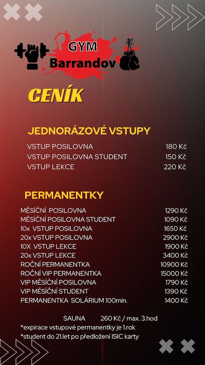 Red and Black Bold and Blocky Fitness Price List